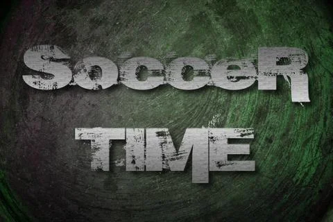 Soccer time concept Stock Illustration