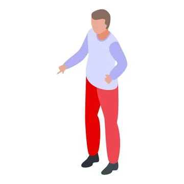 Soccer trainer icon, isometric style Stock Illustration