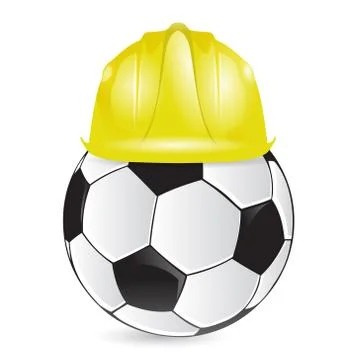 Soccer training construction illustration design Stock Illustration