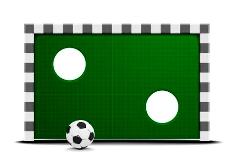 Soccer training wall Stock Illustration