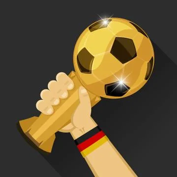 Soccer trophy for Germany Stock Illustration