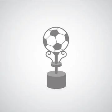 Soccer trophy symbol Stock Illustration