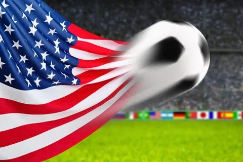 Soccer u.s.a. Stock Illustration