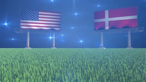 Soccer USA versus Denmark Stock Footage 92209669