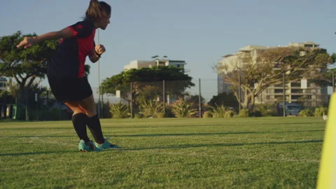 Soccer Warm Up and training before a game Stock Footage 279693259