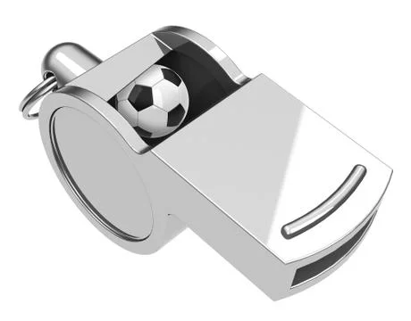 The soccer whistle Stock Illustration