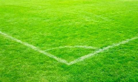 Soccer white lines Stock Photos
