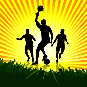 Soccer winner Stock Illustration