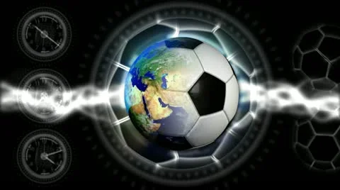 Soccer World Background 36 (HD) Stock Footage 12687724