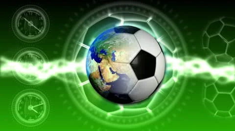 Soccer World Background 37 (HD) Stock Footage 12695281