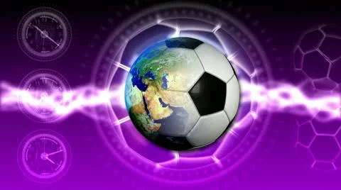 Soccer World Background 41 (HD) Stock Footage 12688873