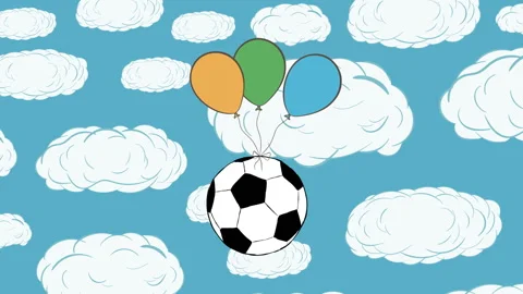 The soccerball flies up Stock Footage 91896532