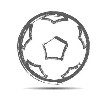 The soccerball Vector illustration 스톡 일러스트