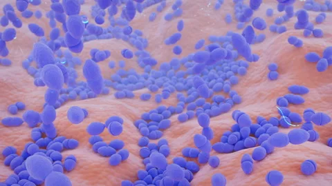 Сoccus bacterium / Enterococcus or Diplococci. Video stock 255419419