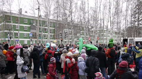 Sochi 2014 Olympic winter games relay in Russia Stock-Footage 33827628
