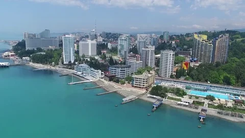 Sochi 2017 beaches Stock Footage 77088965