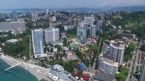 Sochi 2017 beaches Stock Footage 77088993