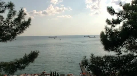 Sochi beach Video stock 8601350