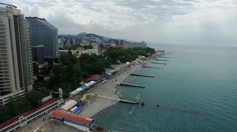 Sochi from black sea Video stock 51340902