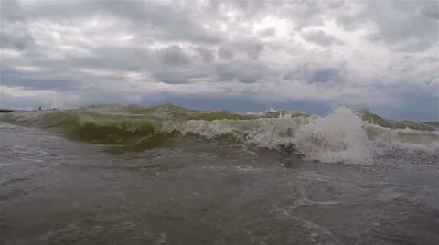 Sochi. Black Sea . wave Stock Footage 54896841