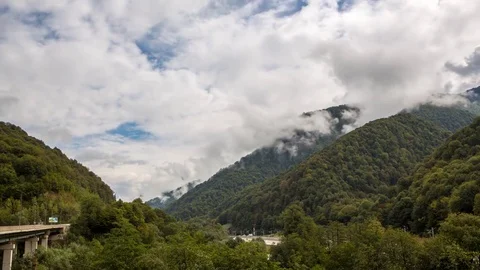 Sochi cloudy day Video stock 71971227