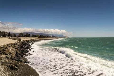 Sochi Coastline Stock Photos