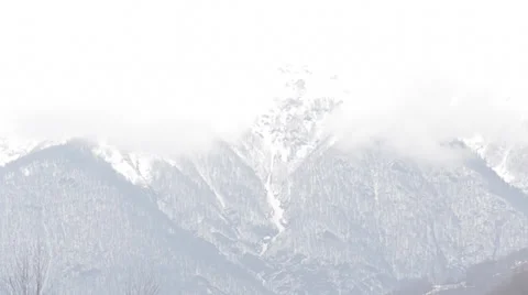 Sochi mountain in the fog Stock Footage 36496493