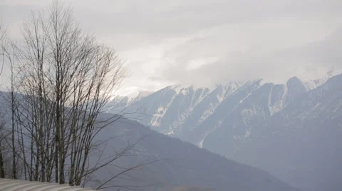 Sochi mountain view from the cabin cableway Stock Footage 36496401