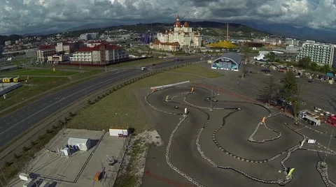 Sochi Park aerial Video stock 68408783