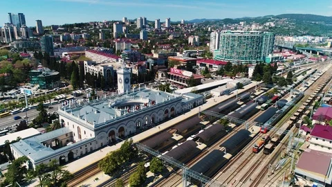 Sochi station aerial Vidéo 98315535