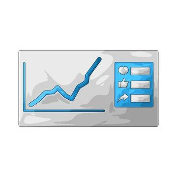 Social analytics illustration Stock Illustration