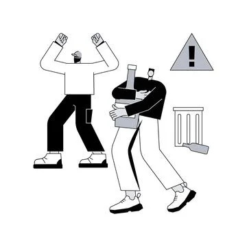 Social behaviour abstract concept vector illustration. Stock Illustration