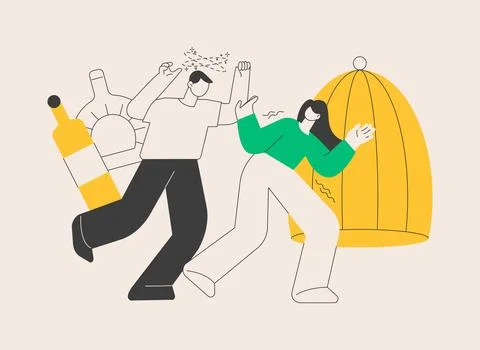Social behaviour abstract concept vector illustration. Illustrazione stock