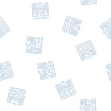 Social bookmarking glyph seamless pattern イラスト素材