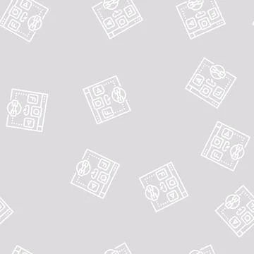 Social bookmarking line seamless pattern イラスト素材