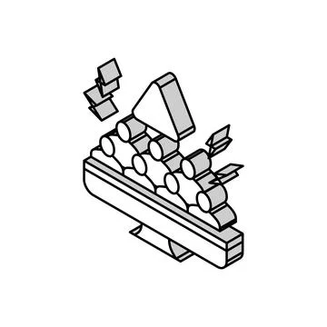 Social boycott isometric icon vector illustration イラスト素材