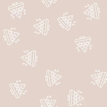 Social boycott line seamless pattern イラスト素材