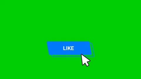 Social Like Button Animation Green Screen Stock video Video stock 273169083