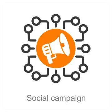 Social campaign Stock Illustration