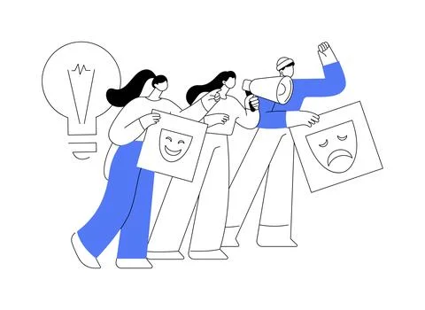 Social change abstract concept vector illustration. 스톡 일러스트