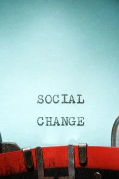 Social change text Stock Photos
