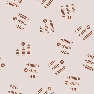 Social class consumer behavior glyph seamless pattern 스톡 일러스트