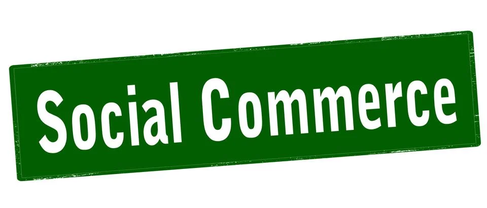 Social commerce Stock Illustration