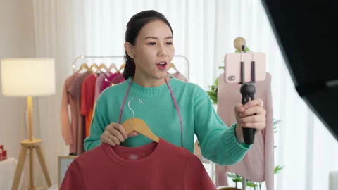 Social commerce platform tiktok IG reel Marketing for retail business. 스톡 동영상 162397199