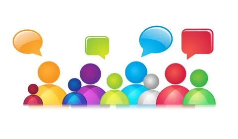 Social Communication Stock Illustration