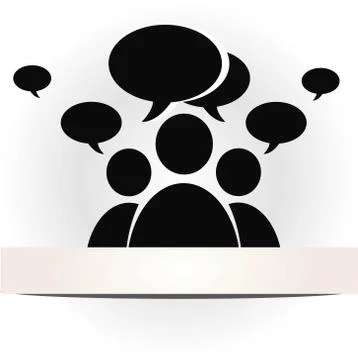 Social community forum Stock Illustration