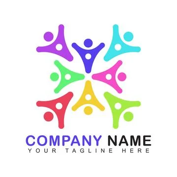 Social community logo Stock Illustration
