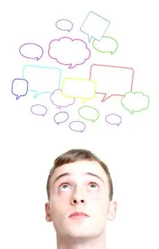 Social conversations Stock Photos