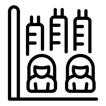 Social data icon outline vector. Graph increase Illustrazione stock