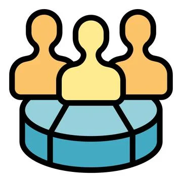 Social data icon vector flat イラスト素材